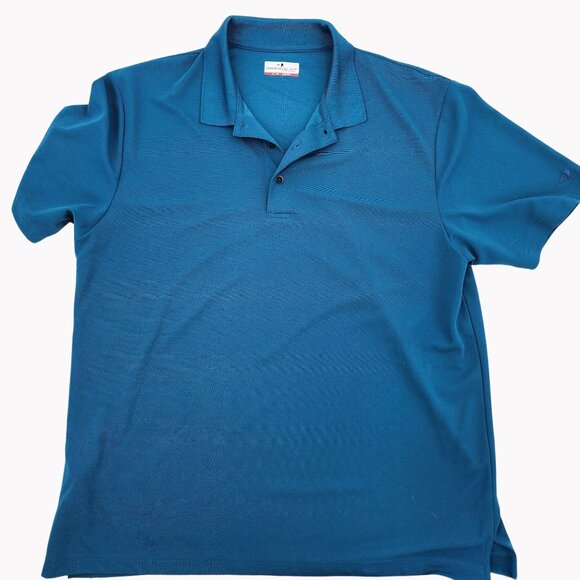 Grand Slam Men’s XL Performance Polo Shirt Blue Moisture Wicking Golf Casual - Picture 1 of 7